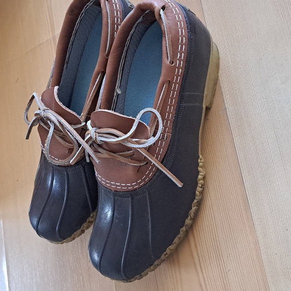 Mens LLBean Duck Shoes Brown 9 W - Picture 3 of 4